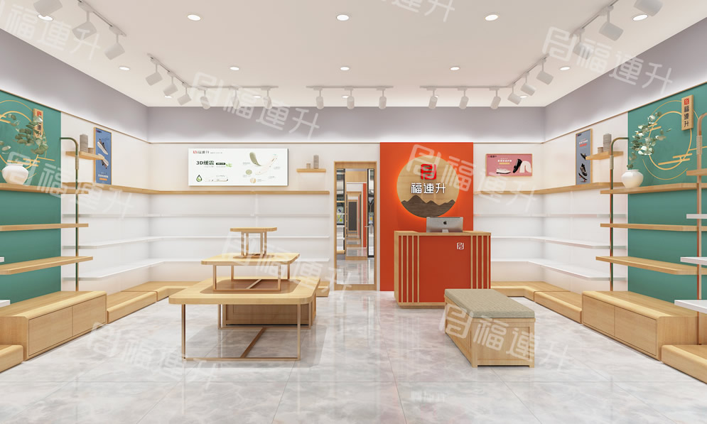 福连升健康舒适休闲鞋、老北京布鞋店面效果图2