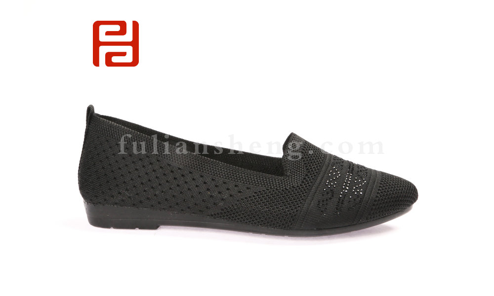 福连升春款女士轻便透气浅口妈妈鞋休闲单鞋图片