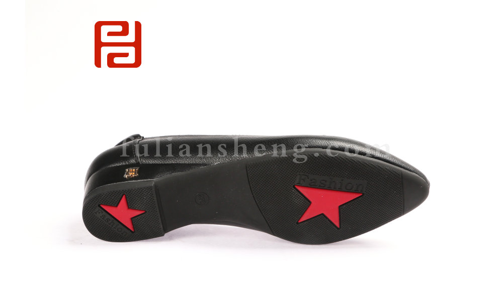 福连升休闲商务女鞋防水布鞋坡跟软底工装鞋20春图片