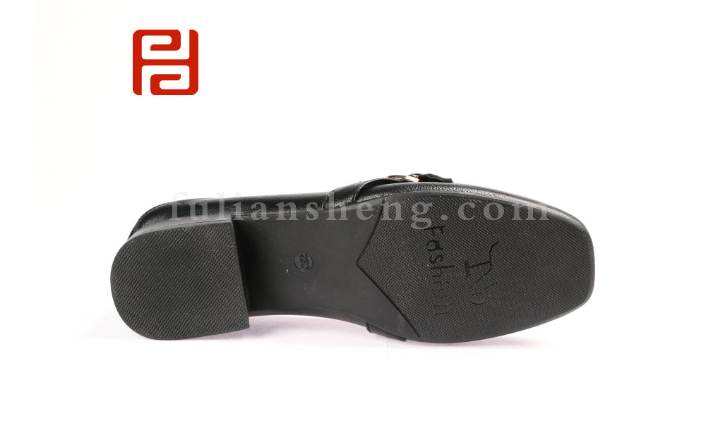 福连升时尚休闲光面女鞋浅口单鞋低跟休闲鞋图片