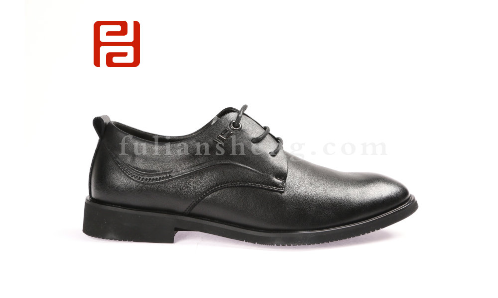 福连升商务版男鞋系带正装工作鞋 老北京布鞋图片