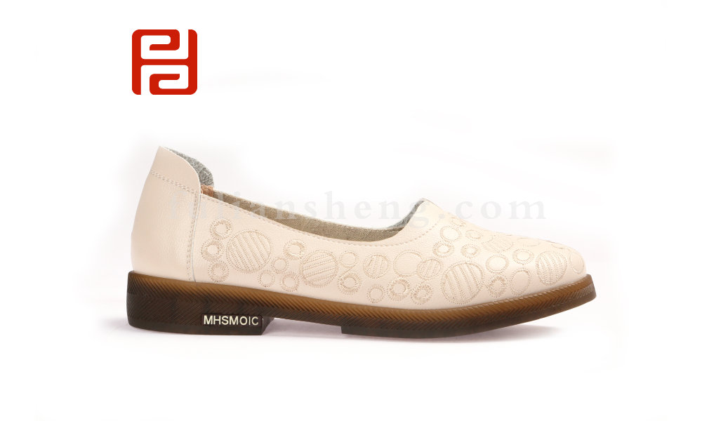 福连升单鞋女平底妈妈孕妇鞋牛筋软底一脚蹬休闲女鞋图片