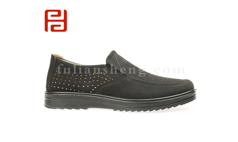 福连升春夏中老年休闲轻便透气老北京布鞋男士单鞋图片