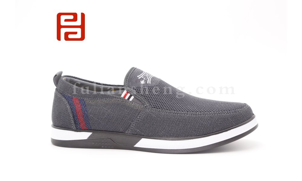 福连升老北京布鞋男透气单鞋休闲棉麻舒适一脚蹬中老年爸爸鞋图片