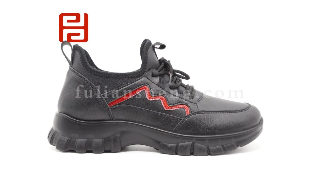 福连升2020冬季新款时尚流畅轻弹保暖隔寒保暖运动女鞋图片