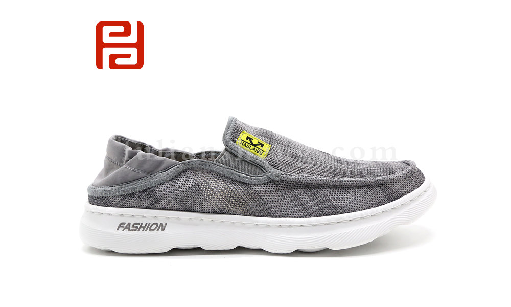 福连升夏季休闲男鞋网面懒人鞋超轻便软底鞋子