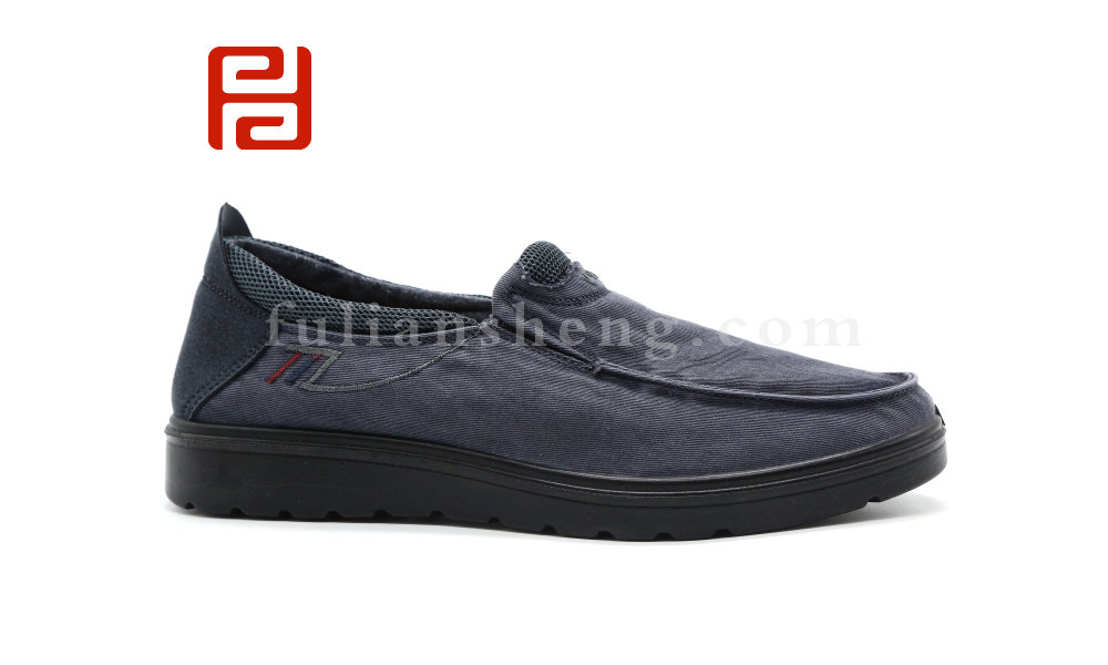福连升秋季舒适休闲养生鞋一脚蹬男鞋单鞋布鞋FJA-14161073