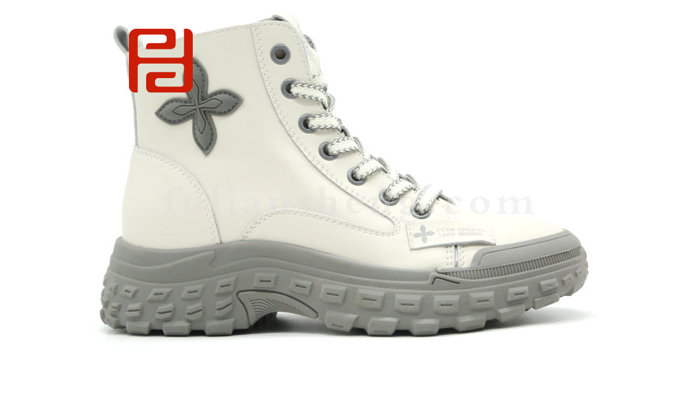 福连升冬季时尚榴莲鞋增高厚底保暖舒适休闲女鞋