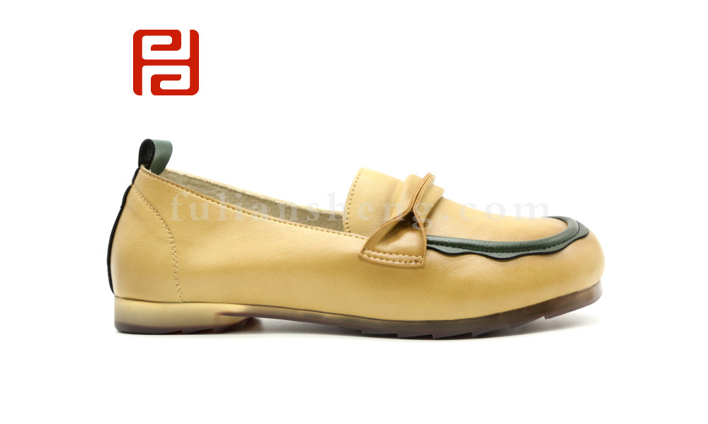 福连升春秋休闲单鞋舒适休闲手缝鞋女鞋