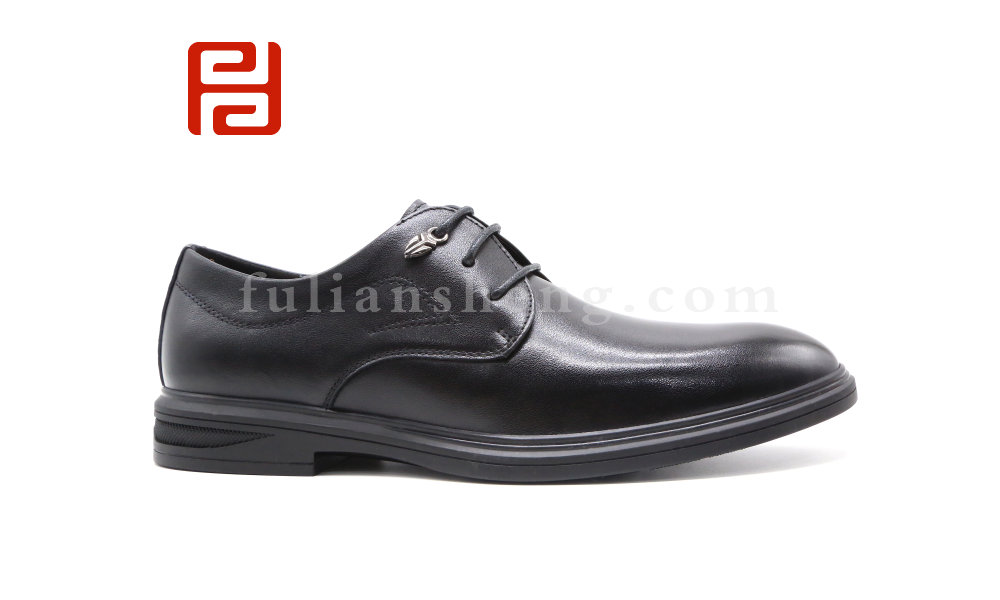 福连升春秋商务男鞋牛皮商务鞋男单鞋