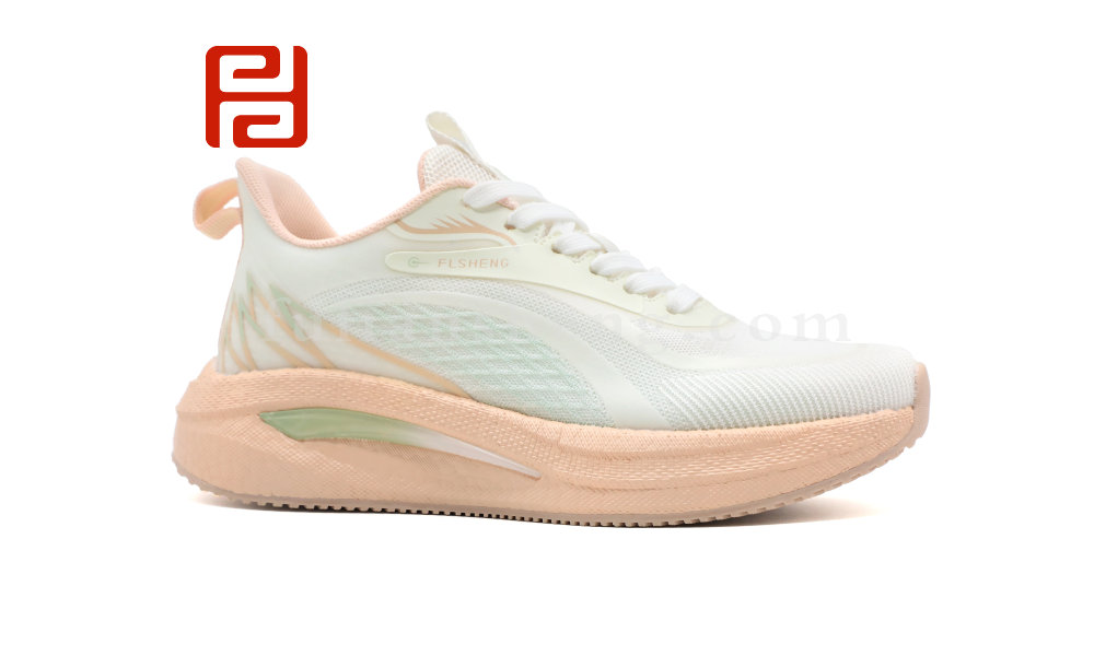 春秋运动女鞋单鞋快乐运动蒙幻纱面料女鞋