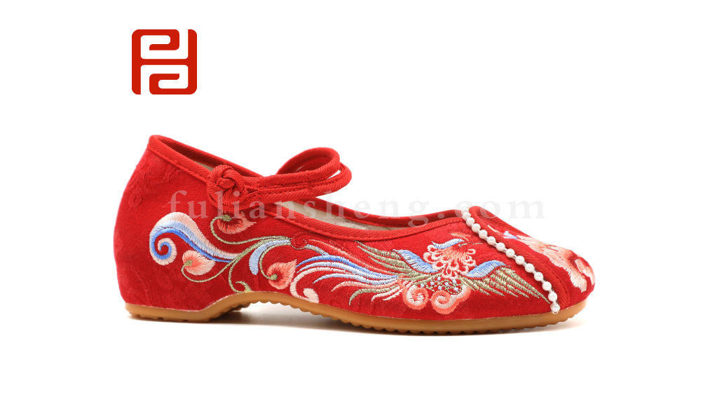 汉唐风韵春季女鞋绣花布面料牛筋鞋底棉麻里布