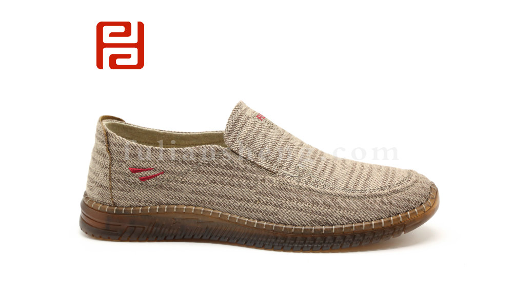 福连升北京布鞋轻便透气牛筋底一脚蹬开车散步休闲男鞋图片