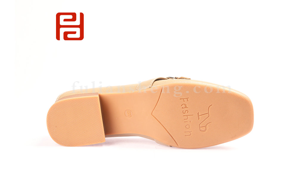 福连升时尚休闲光面女鞋浅口单鞋低跟休闲鞋(图3)