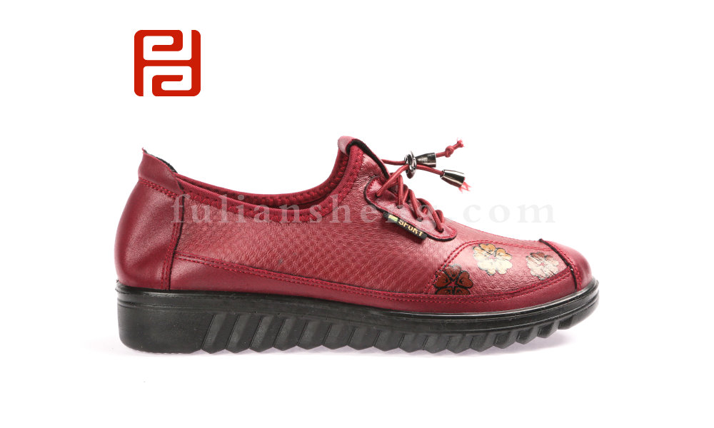 福连升2020春休闲软底免洗超柔布中老年女单鞋(图4)