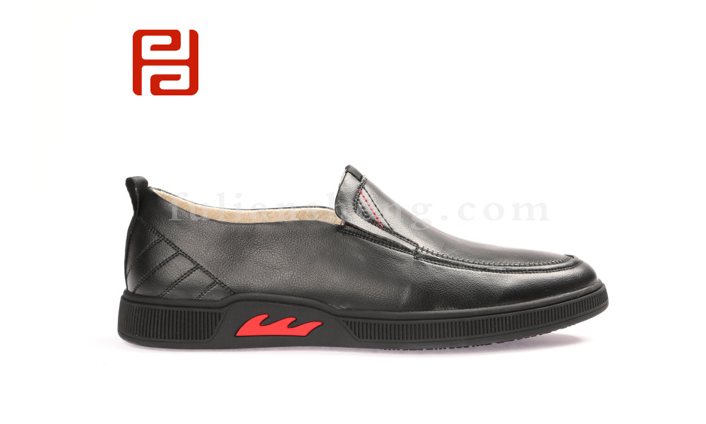 福连升春款商务休闲正装男鞋单鞋 光面舒适休闲鞋老北京布鞋(图3)