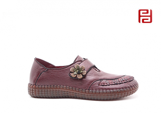 福连升休闲女鞋春季一脚蹬软底