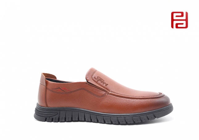 福连升春季商务男鞋休闲软底工作鞋百搭套脚鞋子