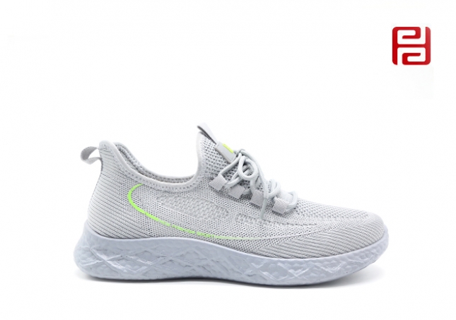 福连升夏季休闲运动漫步鞋飞织透气软底舒适男鞋