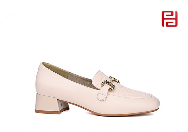 福连升春秋女鞋商务工装时尚中跟舒适时装鞋