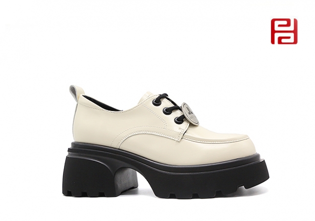 福连升春秋新款时尚休闲单鞋乐福鞋女鞋