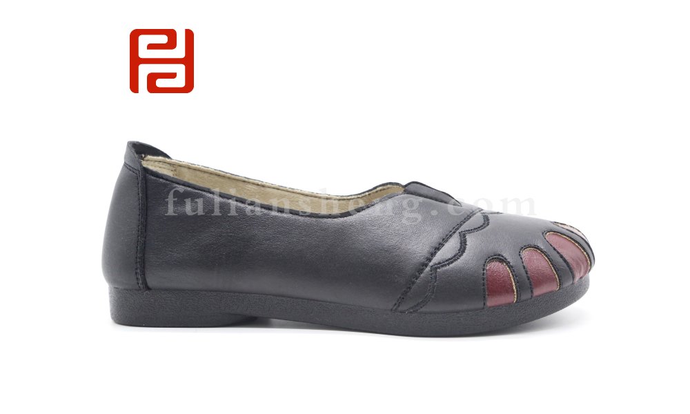 福连升女士春款浅口休闲妈妈鞋舒适软底老北京布鞋