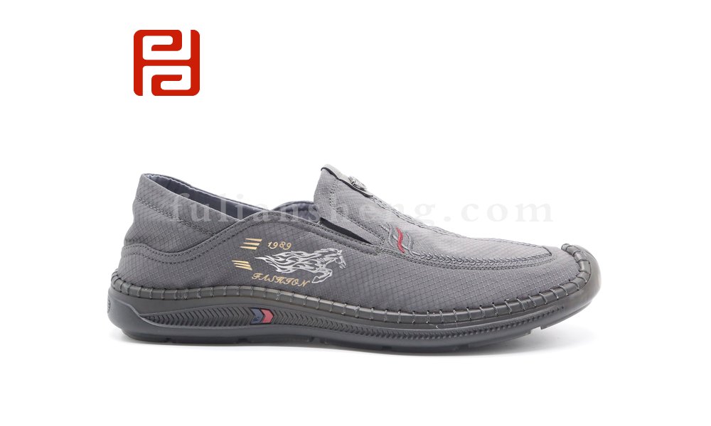 福连升春季新款休闲轻便软底透气老北京布鞋男单鞋