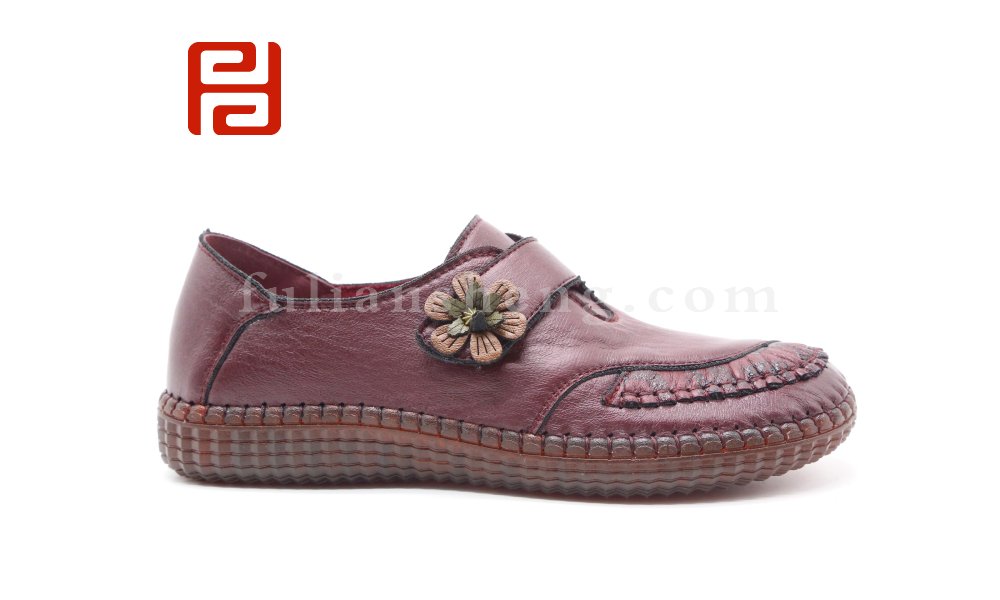 福连升休闲女鞋春季一脚蹬软底透气舒适妈妈鞋老北京布鞋